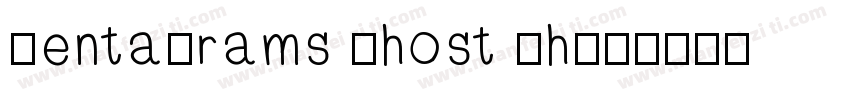 PentaGrams Ghost Wh字体转换
